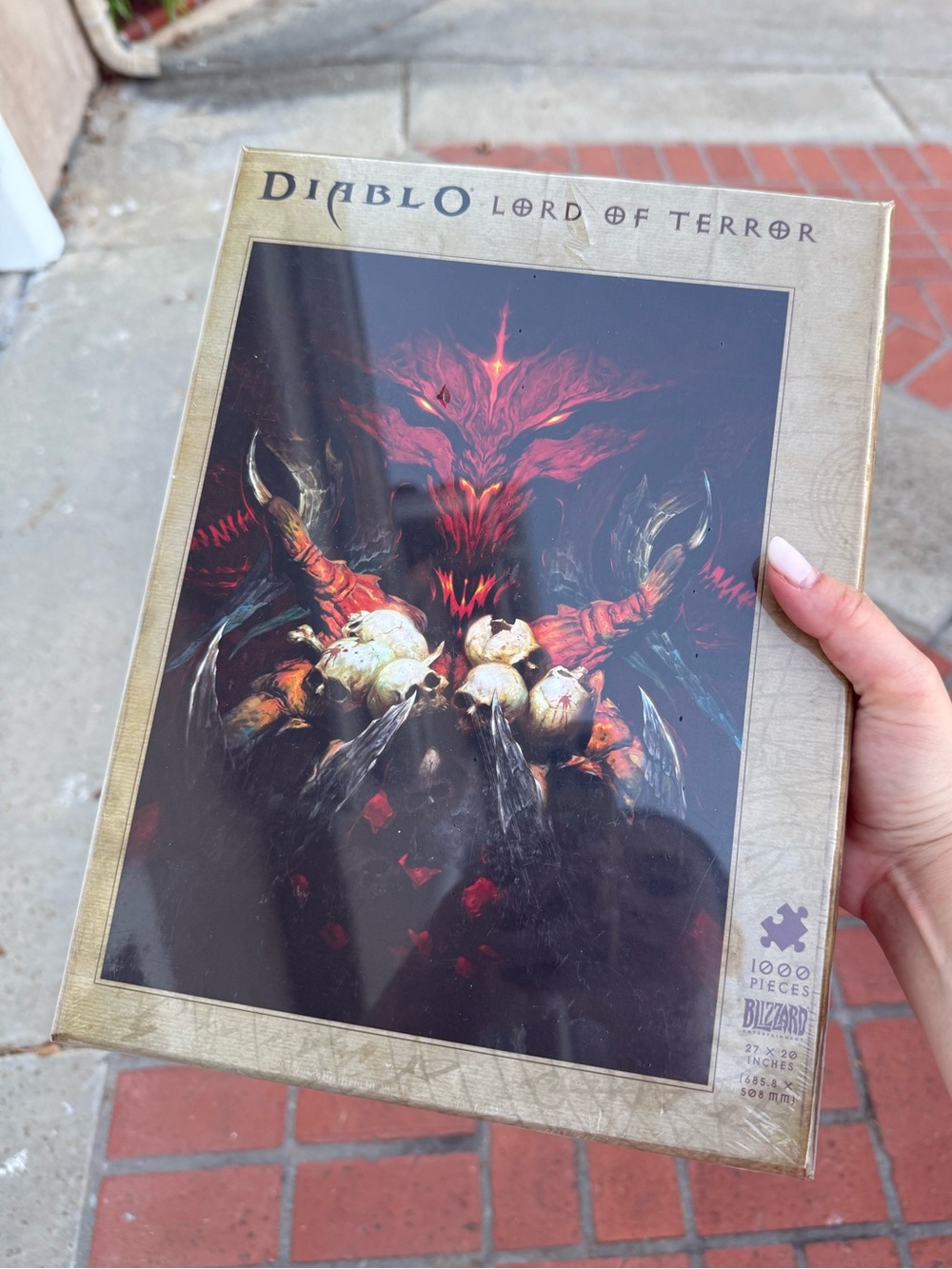 Diablo Lord of Terror 1000 Piece Jigsaw Puzzle Blizzard Entertainment NEW SEALED
